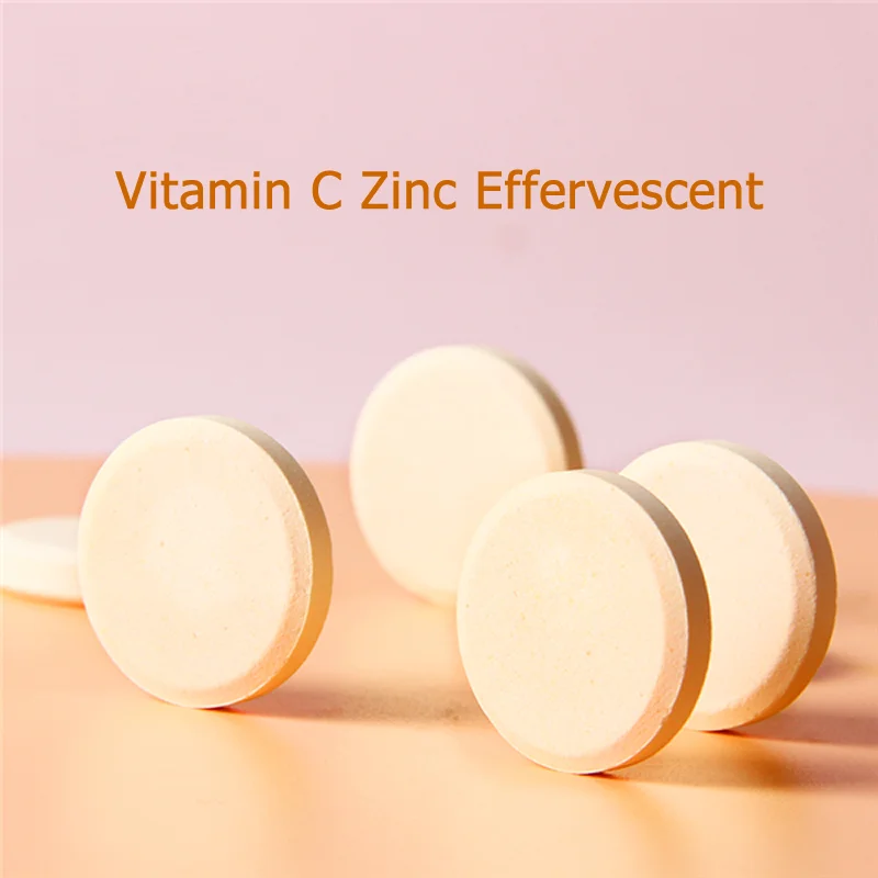 Comprimés de 1000 mg de zinc effervescent de vitamine C OEM personnalisés