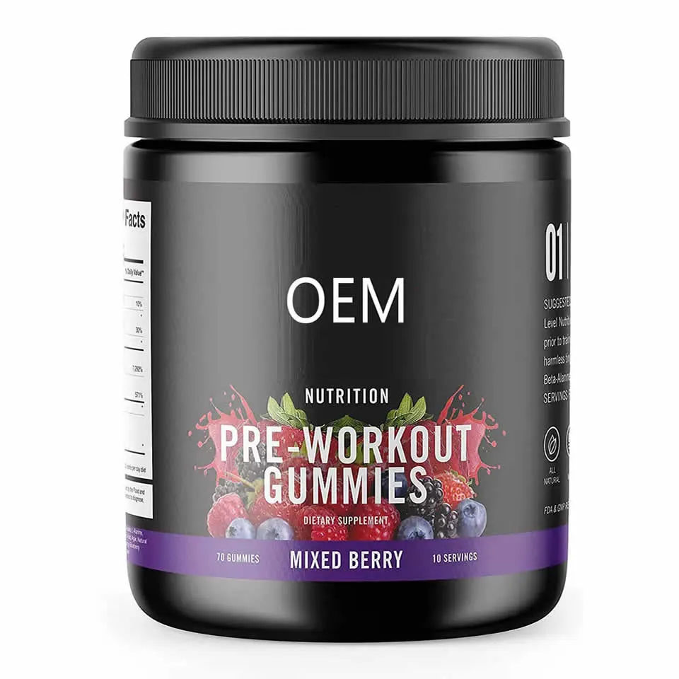 Optimum Nutrition Pre Workout Gummy Energy BCAA Gummies Fournisseur